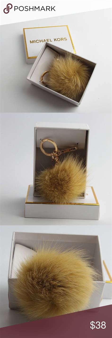 michael kors fox fur keychain|Fur Key Chain .